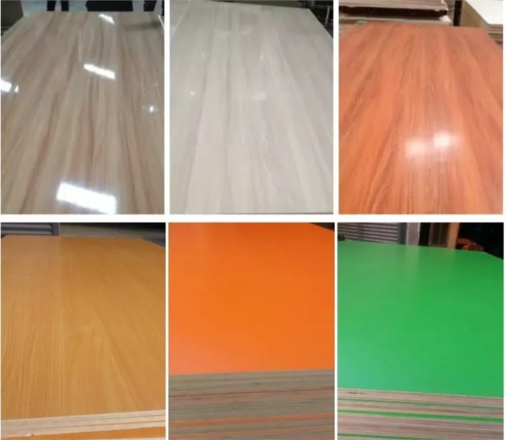 1220*2440* 12mm 15mm 18mm Melamine Waterproof Plywood Faced With Melamine Furniture Cabinet Use